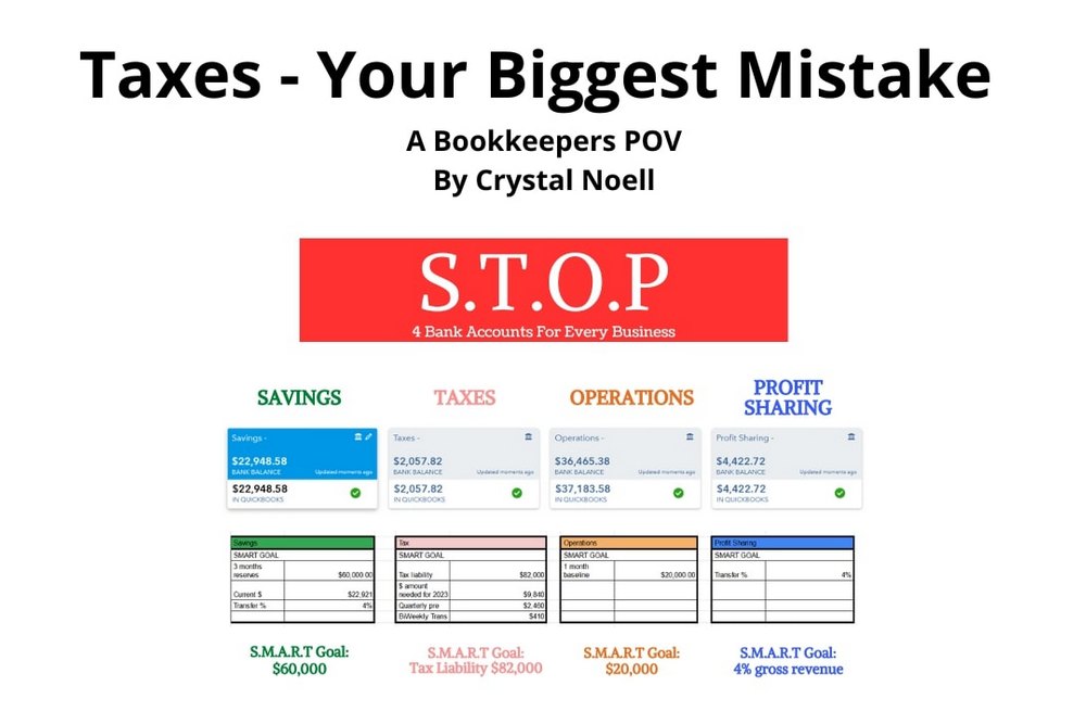 Taxes - Your Biggest Mistake - A Bookkeepers POV